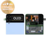 Samsung Galaxy Z Flip 4 F721B - Ecran LCD + Sticlă tactilă + Ramă (Extern) (Blue) - GH97-27947D Genuine Service Pack, Blue