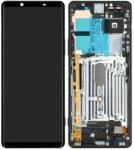 Sony Xperia 1 II - Ecran LCD + Sticlă Tactilă + Ramă (Black) - A5019821A Genuine Service Pack, Negru