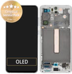 Samsung Galaxy S21 FE G990B - Ecran LCD + Sticlă Tactilă + Ramă (White) - GH82-26414B, GH82-26420B, GH82-26590B Genuine Service Pack, White