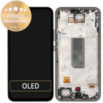 Samsung Galaxy A34 5G A346B - Ecran LCD + Sticlă Tactilă + Ramă (Black) - GH82-31200A, GH82-31201A Genuine Service Pack, Black