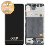 Samsung Galaxy A51 A515F - Ecran LCD + Sticlă Tactilă + Ramă (Prism Crush Black) - GH82-21669A, GH82-21680A, GH82-22083A, GH82-22084A Genuine Service Pack