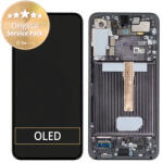 Samsung Galaxy S22 Plus S906B - Ecran LCD + Sticlă Tactilă + Ramă (Phantom Black) - GH82-27500A, GH82-27501A Genuine Service Pack, Phantom Black