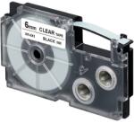 Casio Címkéző, feliratozó szalag, 6 mm, fekete, XR 6 X1 (XR 6 X1)