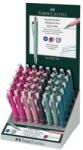 Faber-Castell Химикалка Faber-Castell Poly Ball XB, 0.6 mm дебелина на писане, син цвят на писане, различни цветове, 40 бр