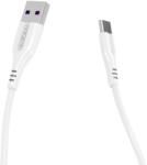 PZX Кабел PZX V142, от USB A(м) към USB C(м), 1m, бял (V142)