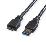 Roline Кабел Roline 11.02. 8877, от USB Type A(м) към USB Type Micro B 3.0(м), 3m, черен (11.02.8877)