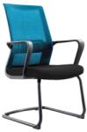 RFG Посетителски стол RFG Smart M, дамаска и меш, черна седалка, тъмносиня облегалка, 2 броя в комплект (ON4010100245)