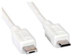 Roline Кабел Roline 11.99. 8753, от USB micro B(5-pin) към USB micro A(м), 1.8m, бял, 480 Mbit/s (11.99.8753)