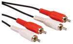 RaidSonic Кабел RaidSonic, 2x RCA Chinch(м) към 2x RCA Chinch(м), 5м, черен