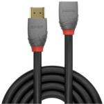 Lindy Кабел Lindy Anthra Line, от HDMI Type-A 2.0 (м) към HDMI Type-A 2.0 (ж), 1.0 м, черен (LNY-36476)