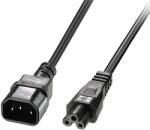 Lindy Захранващ кабел Lindy 30341, от IEC C5(м) към към IEC C14(ж), 2m (LNY-30341)
