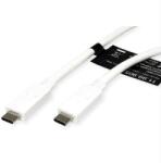 Roline Кабел Roline Value 11.99. 9053, от USB C(м) към USB C(м), 1m, бял (11.99.9053)