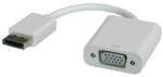 Roline Преходник Roline 12.03. 3146, DisplayPort(м) към VGA(ж), бял (12.03.3146)