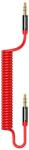 USAMS Кабел Usams Spring Audio Cable SJ256YP02, от 3.5mm Jack(м) към 3.5mm Jack(м), 1.2 м. , червен (SJ256YP02)