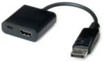 Roline Адаптер Roline 12.99. 3145, от HDMI(ж) към DisplayPort(м), 3840x21600 @30Hz, черен (12.99.3145)