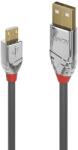 Lindy Кабел Lindy LNY-36652, от USB A(м) към Micro USB(м), 2m, сив (LNY-36652)