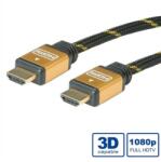 Roline Кабел Roline 11.04. 5501, от HDMI(м) към HDMI(м), 1m, черен