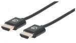 Manhattan Кабел Manhattan 394352, от HDMI(м) към HDMI(м), 1m, черен (394352)