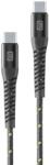 Cellularline Кабел Cellularline Tetraforce, от USB C(м) към USB C(м), 2m, черен (IT8678)