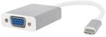 T'nB Преходник TnB, от USB C(м) към VGA(ж), сребрист