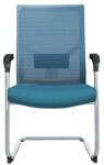 RFG Посетителски стол RFG Snow M, до 120кг, дамаска/меш, светлосин, 2 броя в комплект (226C-BS/OA2011/OS332)