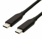 Roline Кабел Roline 11.99. 9080, от USB-C(м) към USB-C(м), 0.5m, черен (11.99.9080)