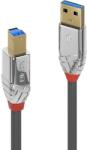 Lindy Кабел Lindy LNY-36660, от USB A(м) към USB B(м), 0.5m, сив (LNY-36660)