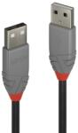 Lindy Кабел Lindy LNY-36692, от USB A(м) към USB A(м), 1m, сив (LNY-36692)