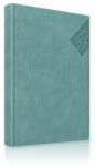 Herlitz Agenda datata ro a5, 352 pagini, coperta din piele sintetica, premium deluxe polignano, culoare turcoaz, margini folio argintiu, (9493800)