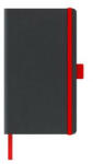 Pelikan Agenda nedatata a5 castelli, coperta rigida negru, elastic rosu, dictando ivory (9493450)