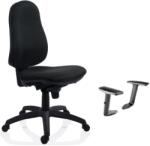 Antares Scaun birou ergonomic Felix Syn + brate fixe, textil, negru (618118)