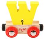 Bigjigs Toys Wagon șine de tren din lemn - litera W (DDBR123) Trenulet