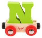 Bigjigs Toys Wagon șine de tren din lemn - Litera N (DDBR114) Trenulet