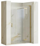 Rea Hugo kifelé nyíló zuhanyajtó 100x200 cm átlátszó üveggel, szálcsiszolt arany profilszín KPL-45202 (KPL-45202)