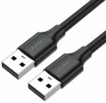 UGREEN Cablu pentru transfer de date UGREEN US128, 2x USB 2.0, Nickel, 30Mbps, 5V, 25cm, Negru (10307)