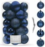 SPRINGOS Set 20 globuri de Craciun, 6 cm, 5 modele, albastru (CA0140)