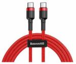 Baseus Cafule Cablu USB-C la USB-C PD 60W 1m #red (6953156285194)