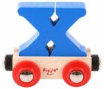 Bigjigs Toys Wagon fa vasúti sínek - X betű (DDBR124)