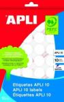 APLI Etichetă APLI, 16 mm rotundă, scrisă de mână, APLI, 540 de etichete pe pachet (01627)