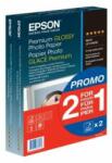 Epson Hârtie foto lucioasă premium Epson - (2 pentru 1), 100 x 150 mm, 255g/m2, 80 coli C13S042167 (C13S042167)