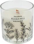 4home Lumânare parfumată Flora Collection, Wild Blue Bella, 10 x 10 cm