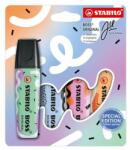 STABILO Highlighter set, 2-5 mm, STABILO "Boss Original Ju Schnee", 4 culori diferite (70/4-1-101-5)