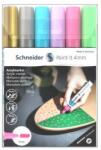 Schneider Set de markere acrilice, 4 mm, SCHNEIDER Paint-It 320, 6 culori diferite (120296)