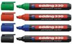 edding Marker permanent 1-5mm, tăiat 330 roșu (4-330002)