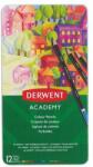 Derwent Academy Set de creioane colorate în cutie metalică (12 bucăți) (2301937)