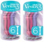 Gillette Aparat de ras pentru femei Gillette Venus 3 Colors 2x6pcs (81565866)