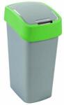 Keter Coș de gunoi selectiv facturabil, plastic, 45 l, CURVER, verde/gri (195022) Cos de gunoi