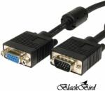 BlackBird Cablu de extensie pentru monitor Blackbird vga de 1, 8 m, masculin/feminin, ecranat BH1276 (BH1276)