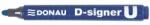 DONAU Marker cu alcool 2-4 mm, conic, DONAU D-signer U, albastru (7371001-10PL)