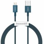 Apple Cablu de date si incarcare, Baseus, Lightning, 2.4 A, 1 m, Albastru (CALYS-A03) (CALYS-A03)